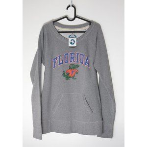 Florida Gators Women’s Sz L Grey Tunic Pocket Sweatshirt Licensed